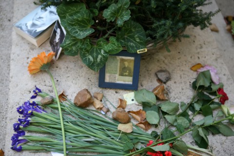 Tombe de Baudelaire au Cimetière du Montparnasse à Paris