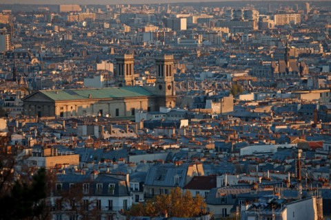 Montmartre,Vues sur les toits depuis les alentours du Sacré Coeur