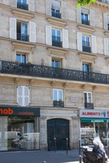 Building where Flaubert lived in Paris