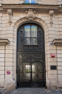11 rue Servandoni, grille d'entrée