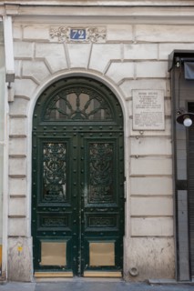 72 rue Du Faubourg Poissonniere, Immeuble où vécut Henri Heine