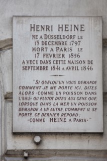 72 rue Du Faubourg Poissonniere, Immeuble où vécut Henri Heine