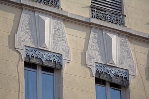 Lyon, façades à la Croix-Rousse