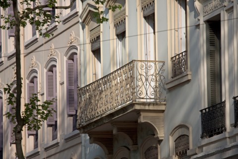 Lyon, facades a la Croix-Rousse