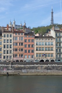 Lyon, façades Quai de Bondy