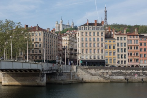 Lyon, façades Quai de Bondy