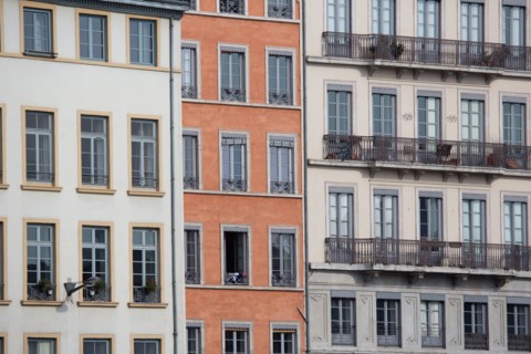 Lyon, façades du Quai Fulchiron