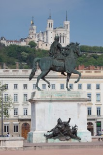 Lyon, Statue équestre de Louis XIV, Place Bellecour