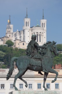 Lyon, Statue équestre de Louis XIV, Place Bellecour