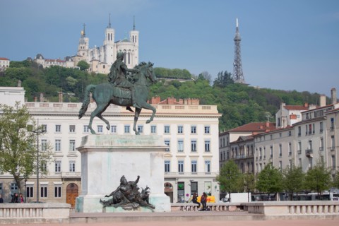 Lyon, Statue équestre de Louis XIV, Place Bellecour