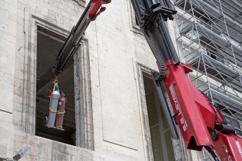 Lyon, travaux de l'Hotel Dieu