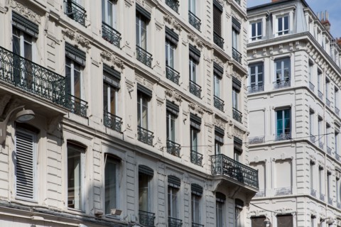 Lyon, facades Rue de la Republique
