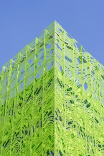 Lyon, Immeuble "Le Cube Vert" dans le quartier Confluence
