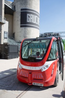 Lyon, quartier Confluence, navette autonome Navly