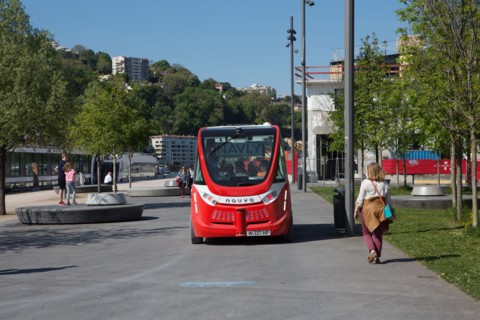 Lyon, quartier Confluence, navette autonome Navly