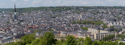 Rouen, Panorama depuis la Côte Sainte-Catherine