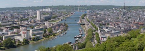 Rouen, Panorama depuis la Côte Sainte-Catherine