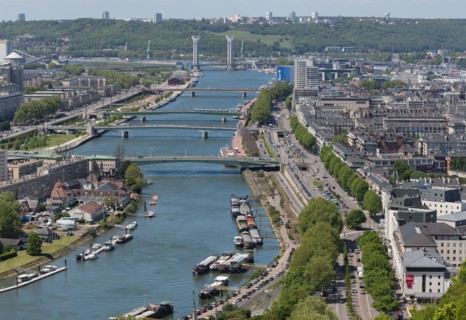 Rouen, Panorama depuis la Côte Sainte-Catherine