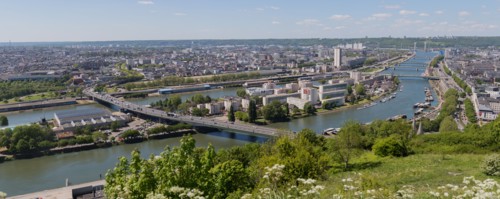 Rouen, Panorama depuis la Côte Sainte-Catherine