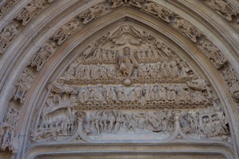 Rouen, tympan de l'église Saint-Maclou