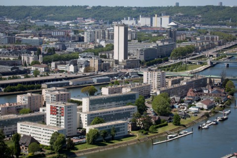 Rouen, Panorama depuis la Côte Sainte-Catherine