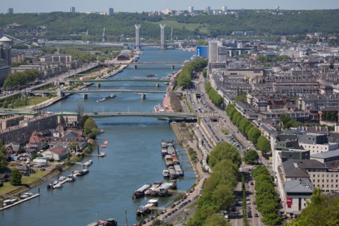 Rouen, Panorama depuis la Côte Sainte-Catherine