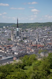 Rouen, Panorama depuis la Côte Sainte-Catherine