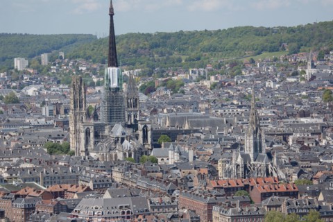 Rouen, Panorama depuis la Côte Sainte-Catherine