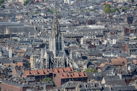Rouen, Panorama depuis la Côte Sainte-Catherine