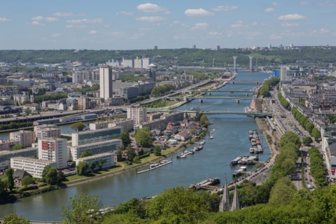 Rouen, Panorama depuis la Côte Sainte-Catherine