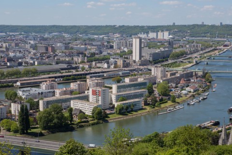 Rouen, Panorama depuis la Côte Sainte-Catherine