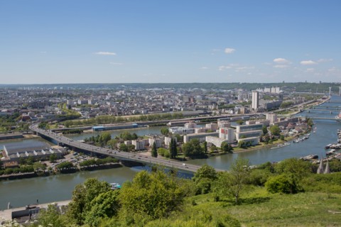 Rouen, Panorama depuis la Côte Sainte-Catherine
