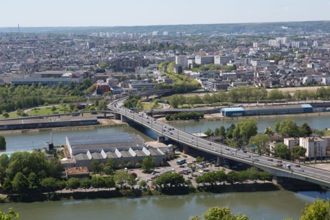 Rouen, Panorama depuis la Côte Sainte-Catherine
