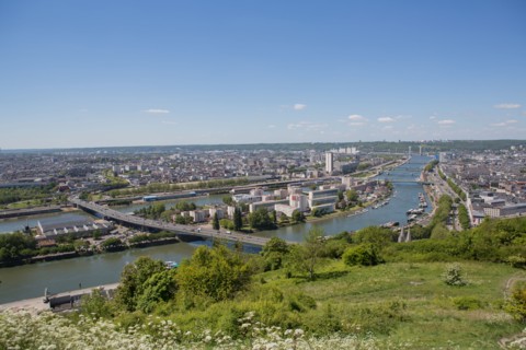 Rouen, Panorama depuis la Côte Sainte-Catherine