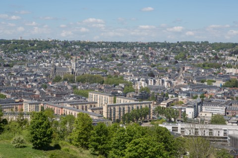 Rouen, Panorama depuis la Côte Sainte-Catherine