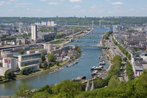 Rouen, Panorama depuis la Côte Sainte-Catherine