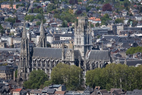 Rouen, Panorama depuis la Côte Sainte-Catherine