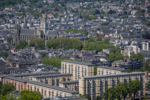 Rouen, Panorama depuis la Côte Sainte-Catherine