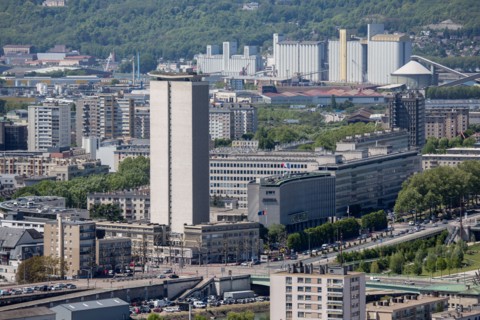 Rouen, Panorama depuis la Cote Sainte-Catherine