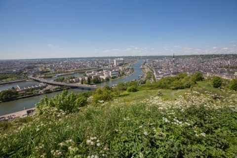 Rouen, Panorama depuis la Côte Sainte-Catherine