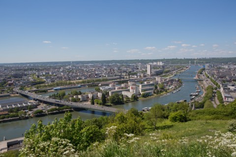 Rouen, Panorama depuis la Côte Sainte-Catherine