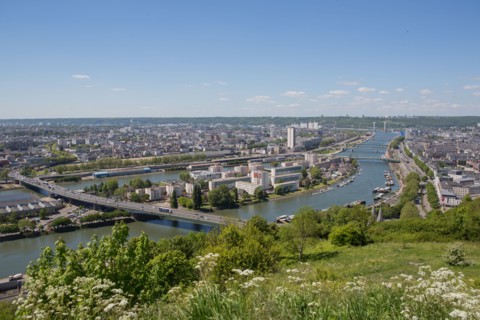 Rouen, Panorama depuis la Côte Sainte-Catherine