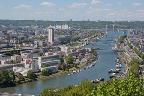 Rouen, Panorama depuis la Côte Sainte-Catherine