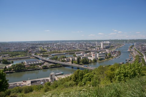 Rouen, Panorama depuis la Côte Sainte-Catherine