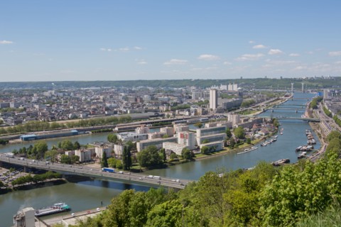 Rouen, Panorama depuis la Côte Sainte-Catherine