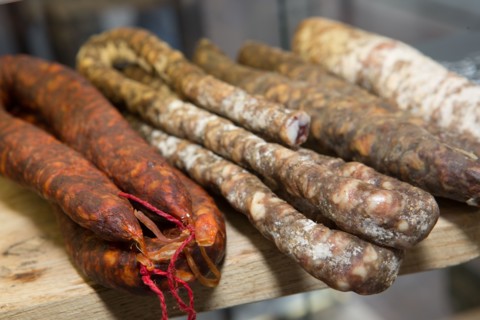 Saucisse sèche et chorizo