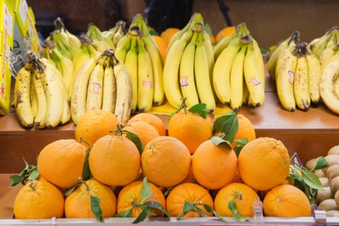 Oranges et bananes