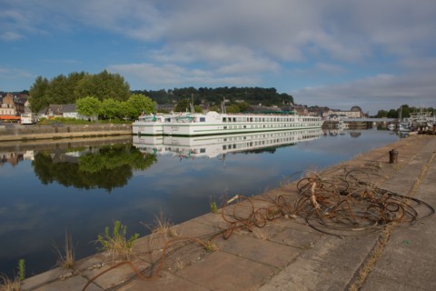 Honfleur, embarcadère des bateaux de croisière