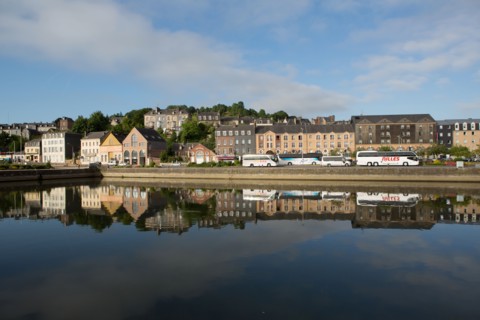 Honfleur, embarcadère des bateaux de croisière