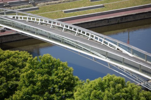 Saint-Lô, passerelle sur la Vire